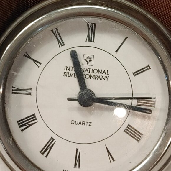 Vintage Quartz Desk/Shelf Pocket Watch Style Clock - Picture 2 of 5